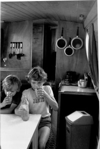 James and Dougal on Colonel Puff