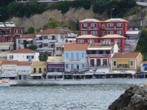 Parga sea-front houses