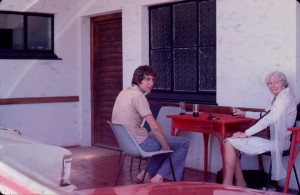 Me and Granny outside her rooms