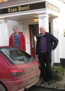 Bill & Chris outside the Lion