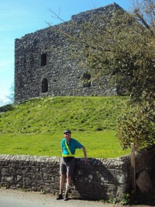 Chris by the castle.