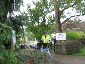 Chris outside Orchard House