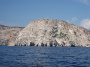 Caves off the west coast of Zakinthos